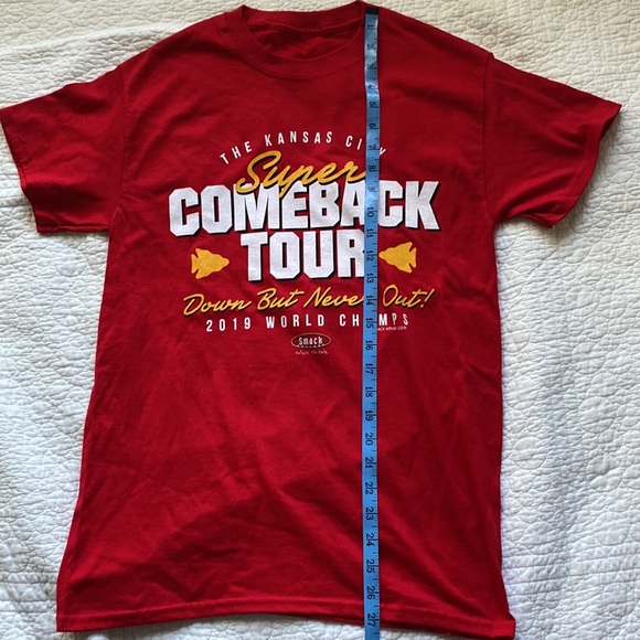 🏈KANSAS CITY CHIEFS 2019 Comeback Tour UNISEX Shirt-Patrick Mahomes - Champs🏈 - Picture 6 of 6